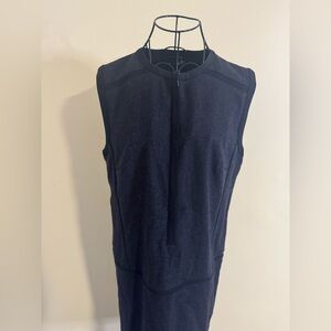 Magaschoni Wool Blend Sheath Dress in Gray Size 10